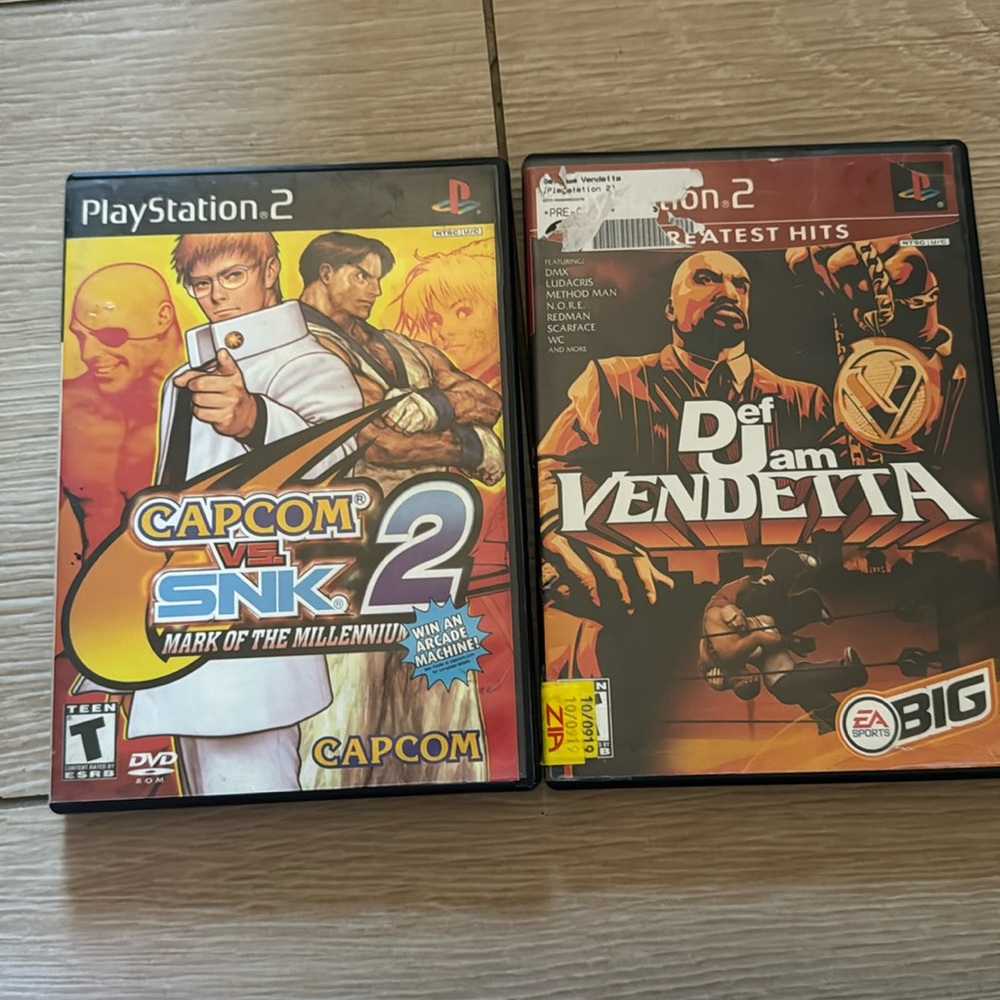 Ps2 PlayStation 2 video games Retro CAPCOM VS SNK — Def Jam Vendetta